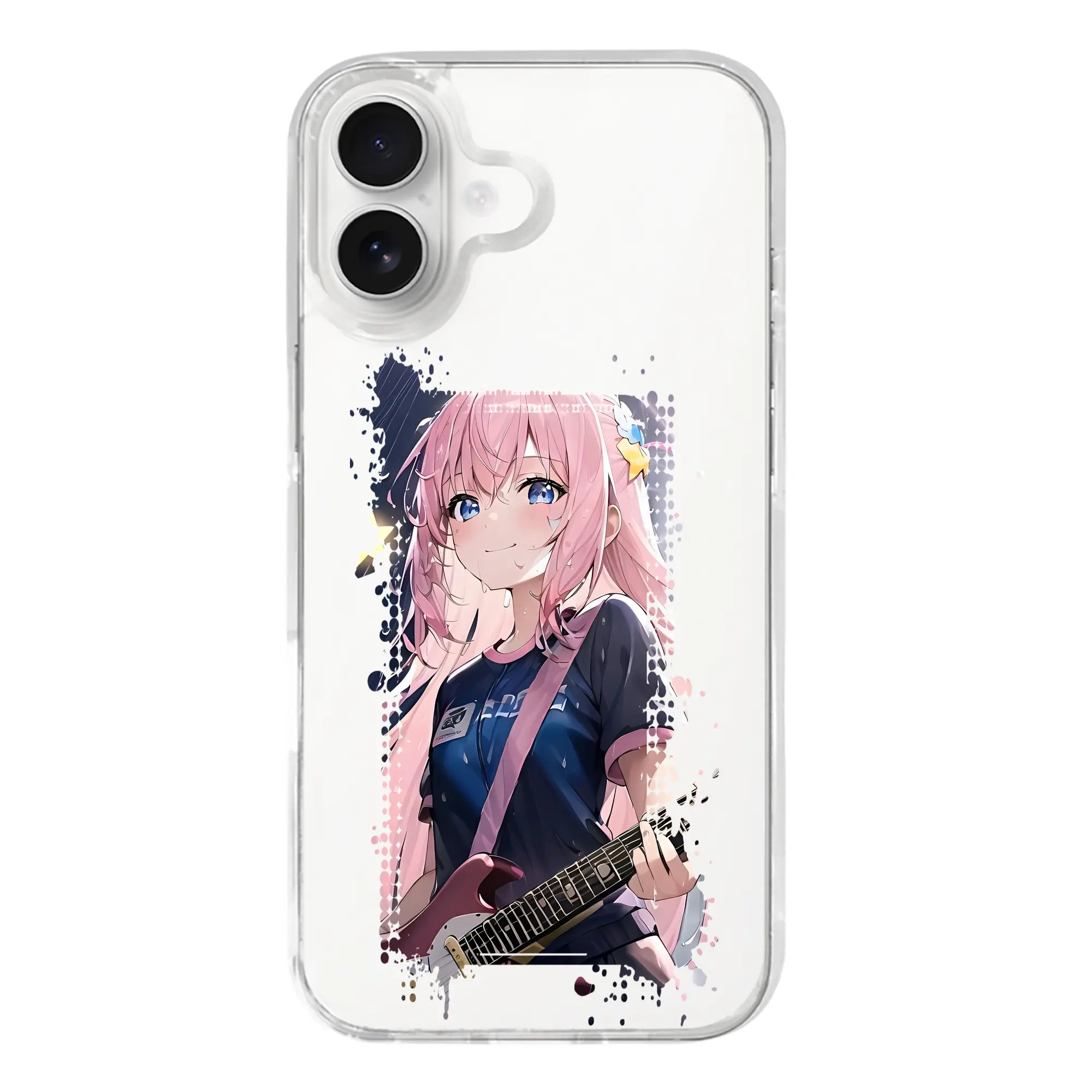 ぼっちざろっく！ グッズ,後藤ひとり - iPhone 17シリーズ 透明スマホケース – 薄型・耐衝撃・精密フィット保護カバー